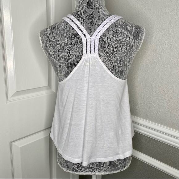 Vintage 90's Y2K Custom Womens Goth Mermaid Braided Crop Tank Top Size Medium - Picture 3 of 6